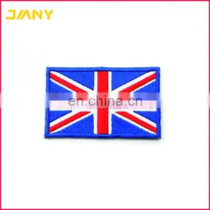 Custom UK Flag Embroidery Non-woven Textile Patch thumbnail-1