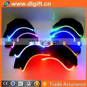 Led Lights Embroidery Logo Designed Custom Hats/ Bright Led Cap/ Hat Party Ideas thumbnail-5