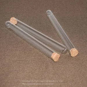 Customized Glass Cylinder Clear Glass Tube With Cork for Lab thumbnail-1