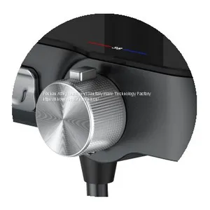 Black Colour Metal Case PPA Water Way Thermostatic Shower System thumbnail-5