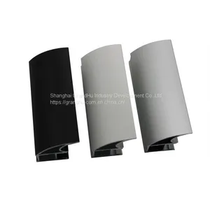 Wardrobe Sliding Door Track Profile Aluminium Stile Vertical Handle thumbnail-1