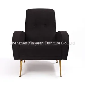 High Back Upholstered Lounge Armchair thumbnail-1