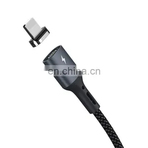 Remax RC-156 Embedded Strong Magnetic 3A 3 in 1 Magnetic Charging Data Cable Nylon Braided Usb Cable thumbnail-5
