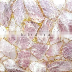 Rosy Pink Gem Stone Slab thumbnail-1
