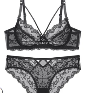 Wholesale Lace Bra Ultra Thin Non Sponge Breathable Bra thumbnail-1