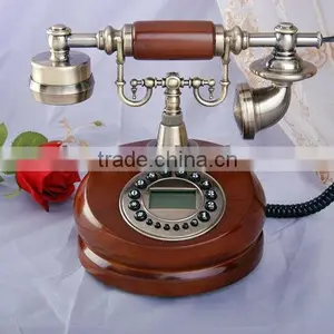 New Old Style Wooden Vintage Phone thumbnail-1