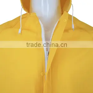 24 Hours Replied PVC/Polyester 90cm Length Raincoat PVC Rain Jacket RC005 thumbnail-4