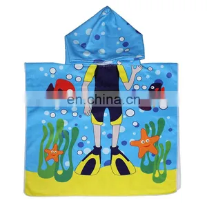 New Cartoon Animal Hooded Baby Bathrobes Kids Bath Towel Bath Robe thumbnail-5