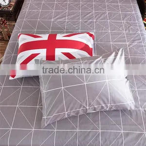 2015 New Design Pigment Printing Home Textile Bedding Set Donna Cover Set Fashion UK Flag Cotton Quit Cover Set thumbnail-4