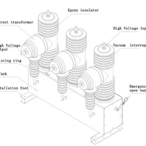 NKZW32-/35kv/38kV/40.5KV Intelligent Permanent Magnet Split Circuit Breaker OEM/ODM (three-phase One Permanent Magnet Operating Mechanism) thumbnail-3