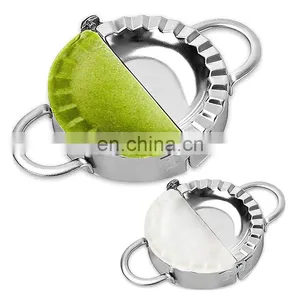 Stainless Steel Dumpling Ravioli Maker Press, Easy-tool for Dumpling Wrapper Dough Stamp Cutter Pastry Pie Making thumbnail-1