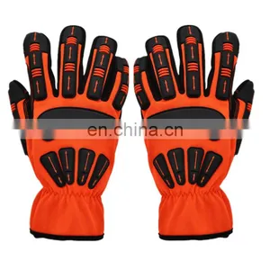 TPR Oil Construction Industrial Cut Resistant Protection Impact Hand Safety Mechanic Working Gloves thumbnail-2