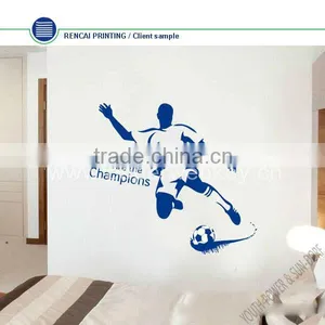 We Are Champion! Blue Football Boy Removable Sport Vinyl Wall Decal Stickers thumbnail-1