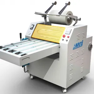 Shanghai Xiangbao XB-V20TS Hydraulic Automatic Laminating Machine (with Perforated Slitting Knife, Rolling Device) thumbnail-2