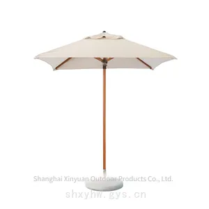 Customizable Luxury Rectangular 4-rib Beach Patio Sunshade for Outdoor Leisure Use thumbnail-4