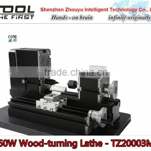 China Supplier Newest Design 60w Mini Metal Wood-turning Lathe for Hobby Model Maker thumbnail-1