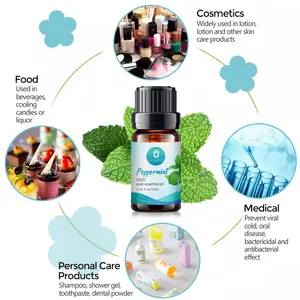 Wholesale Bulk Free Sample Peppermint Essential Oil Private Label Pure Natural Organic Undiluted Peppermint Oil for Hair Care thumbnail-4