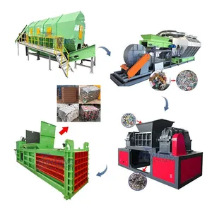 Solid Waste Separation and Treatment Machinery Household Waste Sorting Baling Production Line thumbnail-1