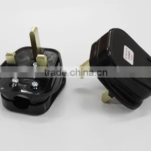 Top Convenience AC 3-Prong UK Rewirable Plug Power Cord UK Plug With Fuse thumbnail-4