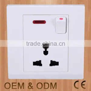 China Generator 13A Multifunctional Outlet Switched Socket With Neon Light thumbnail-1