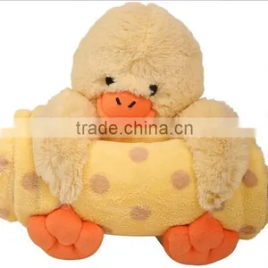 New Style Soft Baby Toy Stuffed Plush Toy Blanket Animal With Blanket thumbnail-1