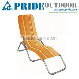 Outdoor Lounger Chair Backrest With Armrest Garden Portable Beach Pool Aluminium Sun Lazy Lounger thumbnail-1