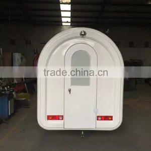 7.6*5.5ft White Food Cart Trailer Mobile Food Cart Beach Food Truck Hot Dog Hamburg Ice Cream Traction Cart Provide Free 3 d Des thumbnail-6