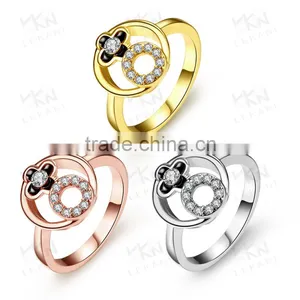 Custom Gold Plated Wedding Finger Fing / Wholesale Fashion Jewelry Quality Choice thumbnail-5