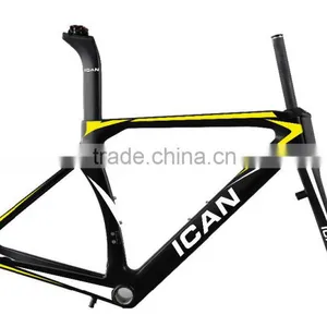 2016 New Trend Carbon Road Bike Frame Aerodynamic Racing Bicycle Frameset AERO004 thumbnail-1