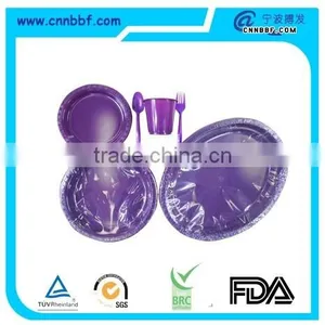 Solid Disposable Plastic Tableware Dinner Tableware thumbnail-1