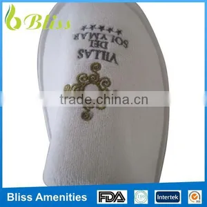 N29 Best Seling Disposable Eco-Friendly Hotel Slippers With Embroideried Customized Logo thumbnail-5