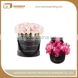 OEM Manufacture Handmade Hard Cardboard Box With Ribbons Paper Tubes for Flowers thumbnail-1