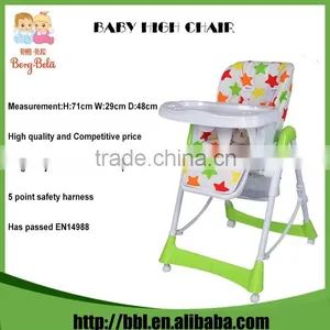 2016 Promotion New Design Foldable Monogram Modern Colourful Cute Cheap Portable High Chair thumbnail-1