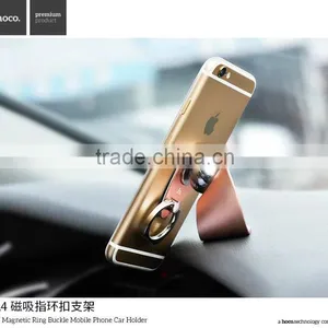 HOCO CA4 Magnetic Ring Bracket Holder for Universal Mobile Phone Metal Ring Buckle Car Holder For IOS/Android Phone TB-0301 thumbnail-2