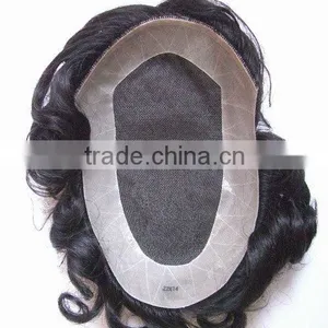 Wholesale Price Toupee for Men Natural Toupee for Black Men thumbnail-5