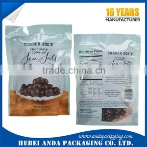 Snack Sachet Plastic Food Pouch Film / Stand up Zipper Bag For Snack Food Packaging thumbnail-4