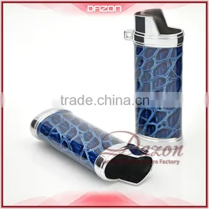 Metal Leather Lighter Case For BIC Custom thumbnail-1