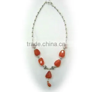 Sterling Silver Gemstone Necklace thumbnail-1