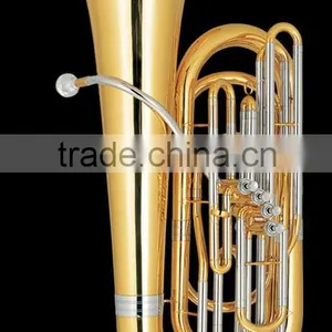 Tuba 3 Frontal With Cupronickel Tuning Pipe and Gold Lacquer Finish thumbnail-2