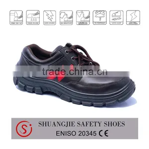 Steel Toe Cap Leather Safey Shoes for Construction 9087 thumbnail-1