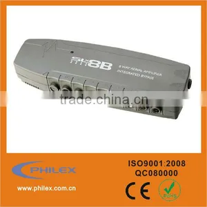 8 WAY TV FM DAB Indoor TV Antenna AMPLIFIER thumbnail-1