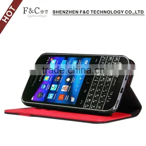 For Blackberry Classic Q20 Mobile Phone pu Leather Case With Stand thumbnail-3
