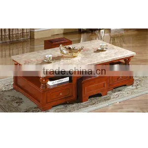 Multifunctional Acrylic Coffee Table With Chair and Drawer thumbnail-1