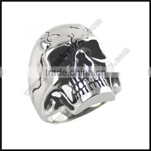 Stainless Steel Mens Skull Ring thumbnail-4