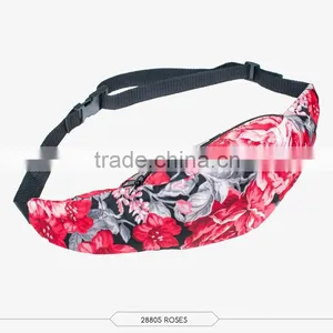 Fashion Runner Waist Pack 3d Print Black Belt Waist Bag High Quality Wholesale Wearable Belt Bag With Zippers of Pouch Purses thumbnail-2