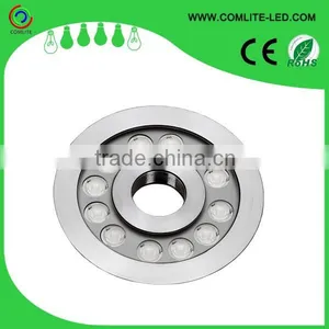 12W 316 Stainless Steel LED Underwater Lights for Fountain thumbnail-1