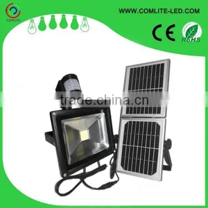 20W Solar LED Flood Light With PIR Motion Sensor thumbnail-1