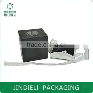 Black Square Perfume Box With Bag thumbnail-2