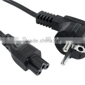 CEE 7/7 Schuko Plug to IEC C5 Mickey Mouse Female Connector thumbnail-1