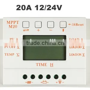 MPPT 20A Solar Charge Controller 12V/24V for Solar Panel thumbnail-1